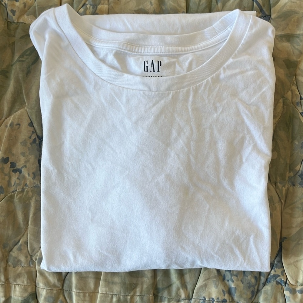 New Mens XXL White Crew Neck GAP T Shirt